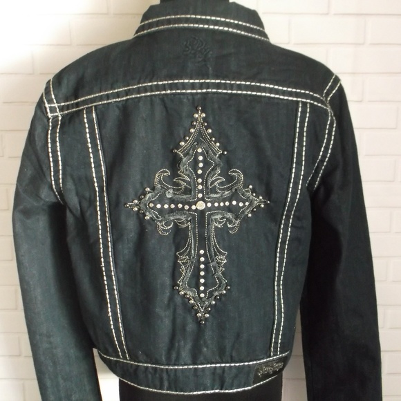rose denim jacket womens